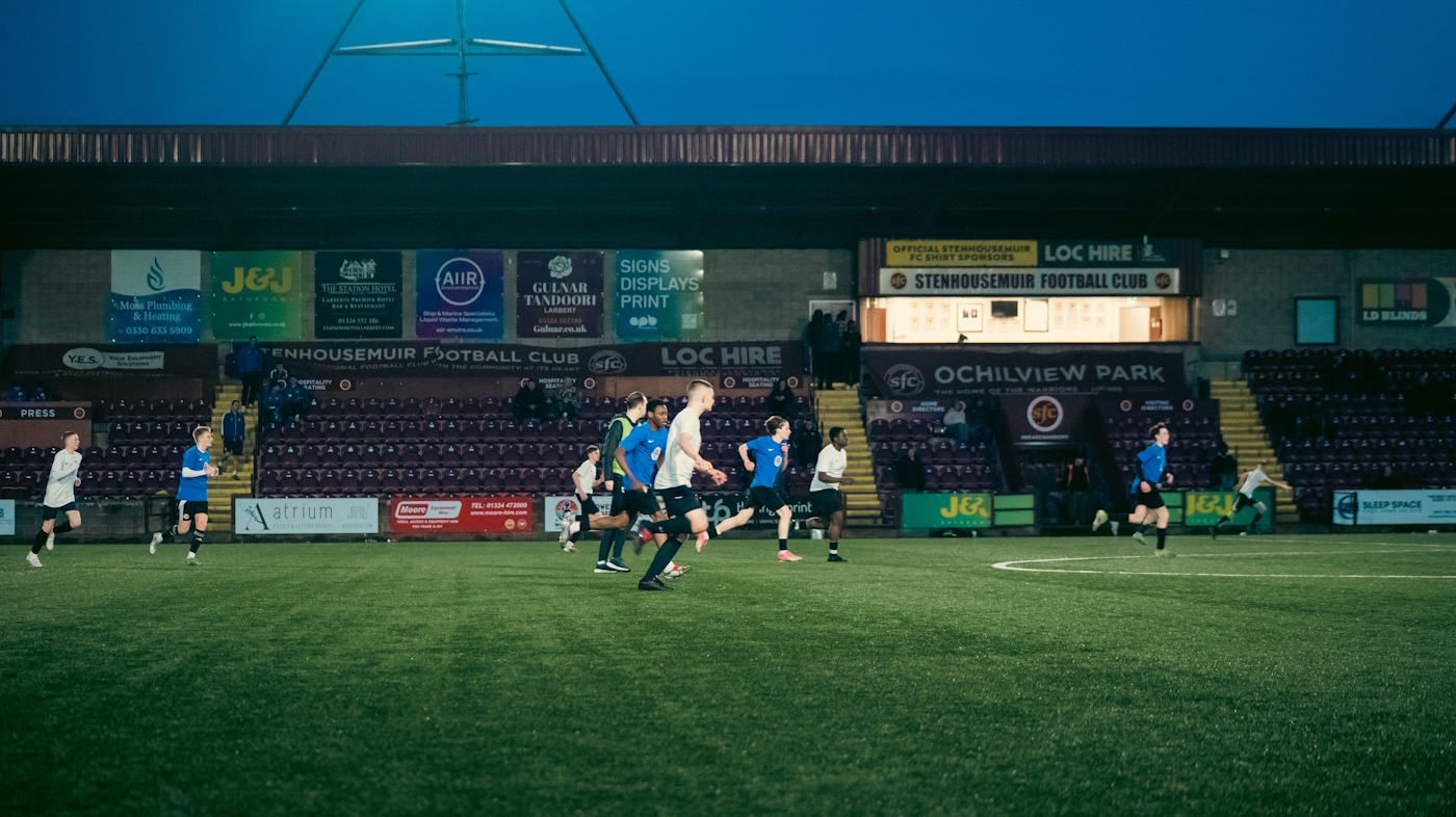 Ochilview Park, home of Stenhousemuir FC